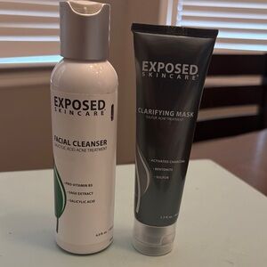 Exposed Skin Care Acne prone Facial Cleanser & Clarifying Mask New